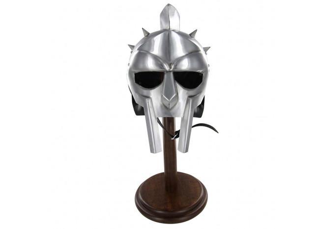Round Base Wooden Helmet Stand historical period - Tophatter Daily Deals