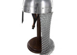 Round Base Wooden Helmet Stand historical period - Tophatter Daily Deals
