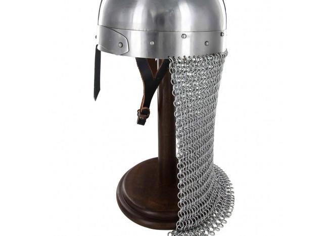 Round Base Wooden Helmet Stand historical period - Tophatter Daily Deals