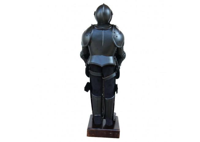 Medieval Mini Black Knight 14th Century Statute historical period - Tophatter Daily Deals
