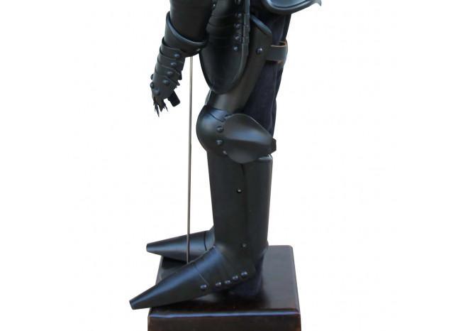 Medieval Mini Black Knight 14th Century Statute historical period - Tophatter Daily Deals