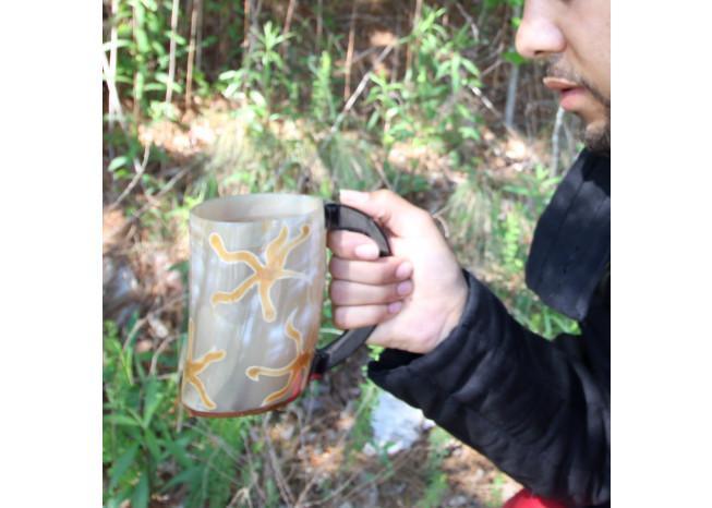 Earth Essence Drinking Horn Beer Mug historical period - Tophatter Daily Deals