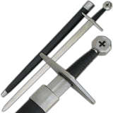 Knights Templar Long Sword Carbon Steel swords - Tophatter Daily Deals