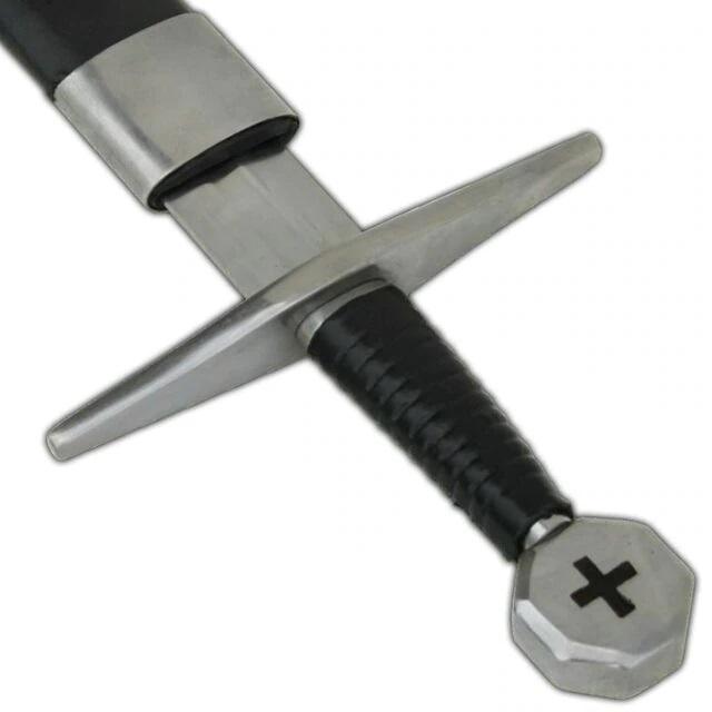 Knights Templar Long Sword Carbon Steel swords - Tophatter Daily Deals