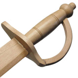 Black Bart Wooden Pirate Practice Scimitar Sword swords - Tophatter Daily Deals