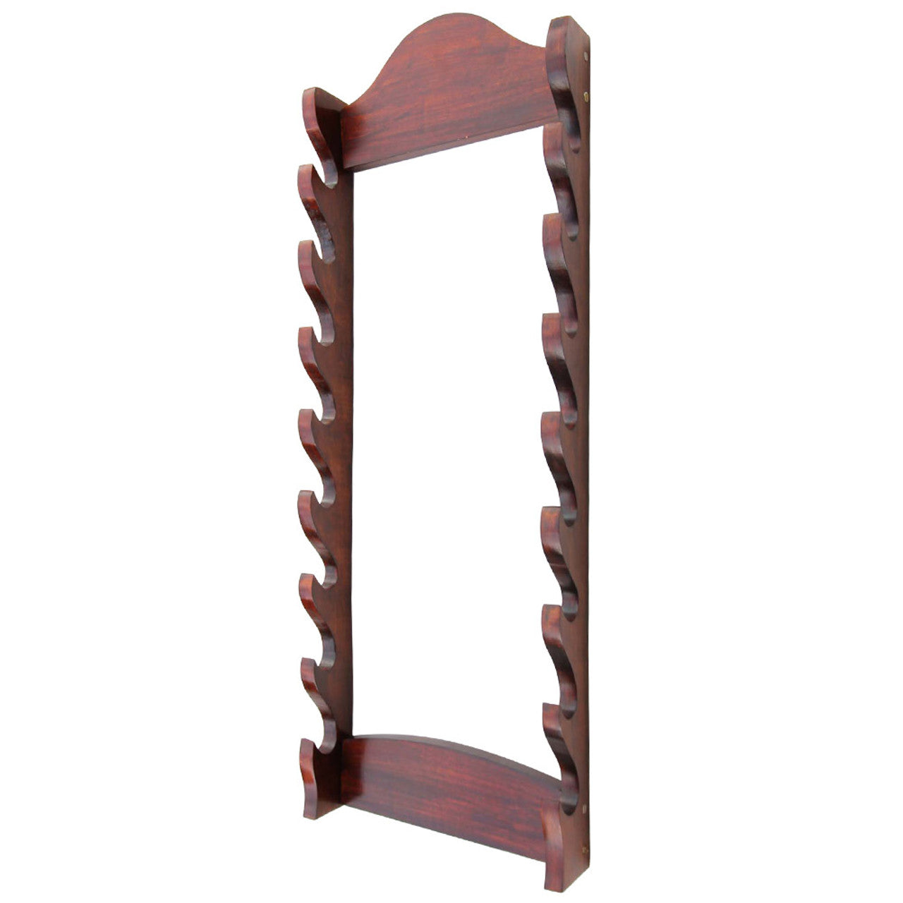 Wooden Bushido 8 Tier Sword Wall Display Display Stands & Plaques - Tophatter Daily Deals