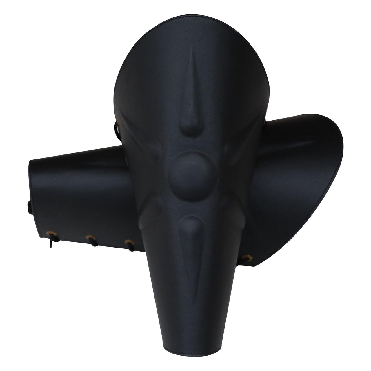 Sunburst Knights Battle Black Leather Armor Leg Greaves historical period - Tophatter Daily Deals