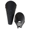 Sunburst Knights Battle Black Leather Armor Leg Greaves historical period - Tophatter Daily Deals