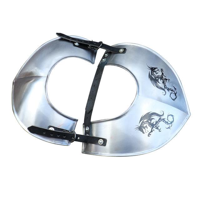Dragon Hunter Medieval Steel Adjustable Gorget Armor historical period - Tophatter Daily Deals