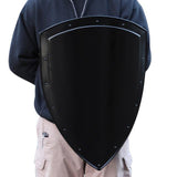 14th Century Medieval Functional Historical Replica Solid Black Heater Shield historical period - Tophatter Daily Deals