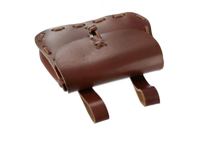Medieval Leather Hide Festival Pouch Bag historical period - Tophatter Daily Deals