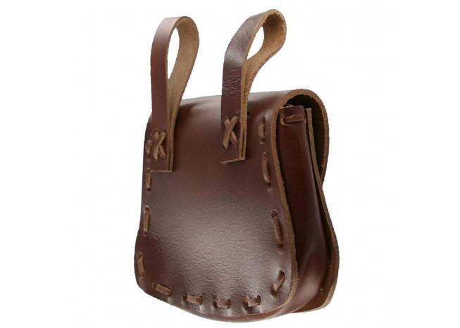 Medieval Leather Hide Festival Pouch Bag historical period - Tophatter Daily Deals
