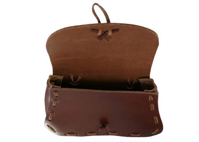 Medieval Leather Hide Festival Pouch Bag historical period - Tophatter Daily Deals