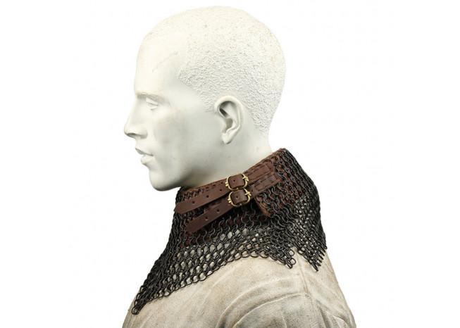 Blackened Chainmail Bishops Mantle Collar Armor historical period - Tophatter Daily Deals