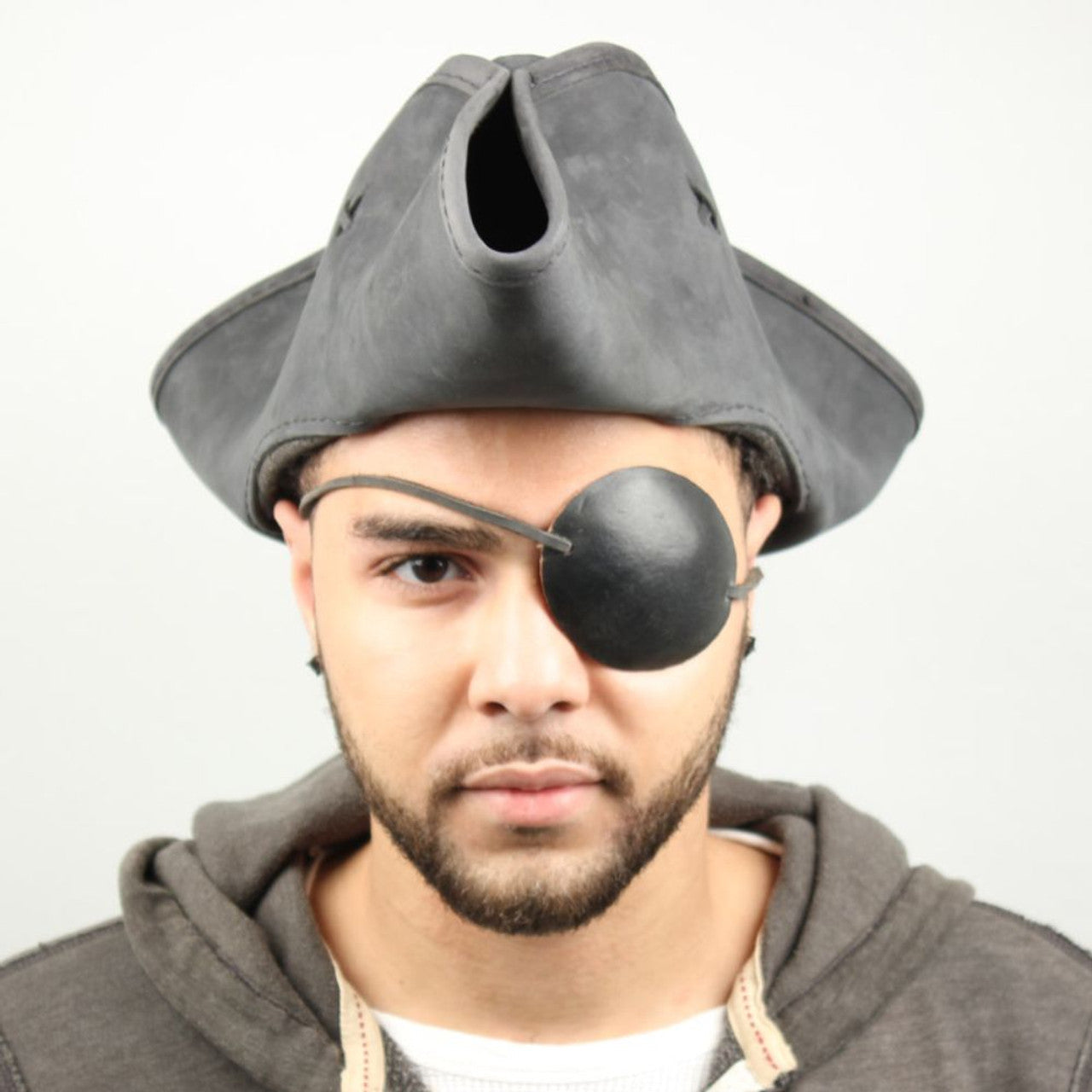 Pirate Captain Leather Eye Patch Black historical period - Tophatter Daily Deals