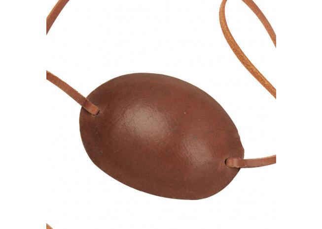 Pirate Captain Leather Eye Patch Brown historical period - Tophatter Daily Deals