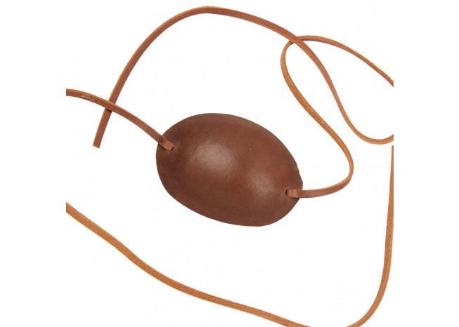 Pirate Captain Leather Eye Patch Brown historical period - Tophatter Daily Deals