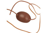 Pirate Captain Leather Eye Patch Brown historical period - Tophatter Daily Deals