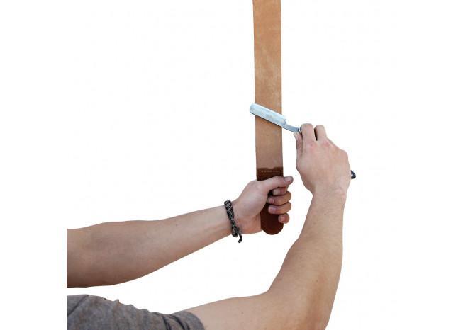 Cut Throat Genuine Leather Razor Strop knives - Tophatter Daily Deals