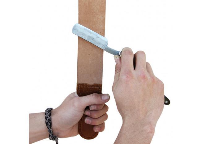 Cut Throat Genuine Leather Razor Strop knives - Tophatter Daily Deals