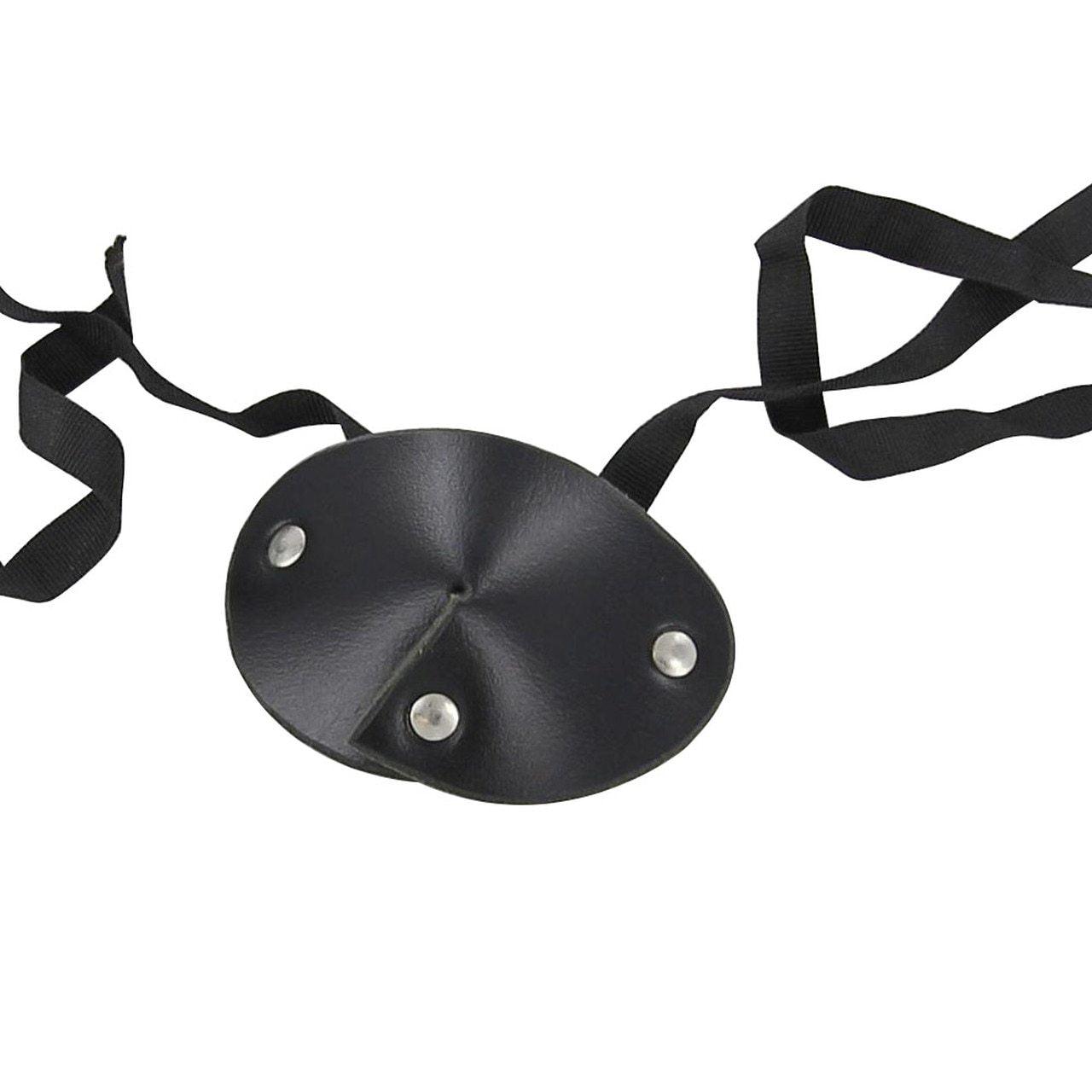 Leather Handmade Dark as Night Pirate Eye Patch novelty items - Tophatter Daily Deals
