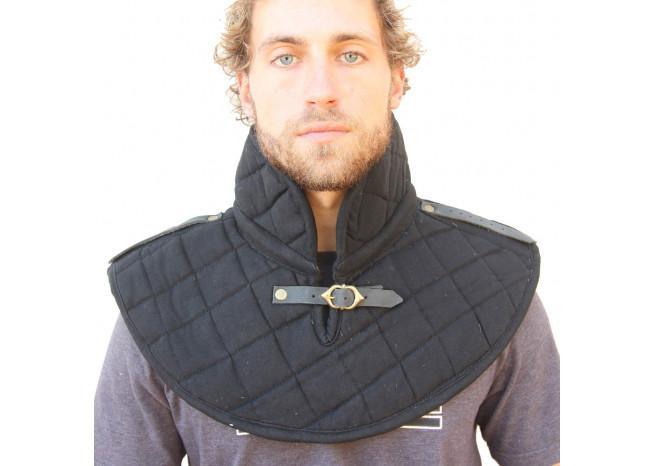Cotton Armor Padding Collar Medieval Garment Black historical period - Tophatter Daily Deals