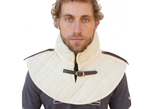 Cotton Padding Collar Armor Medieval Garment White historical period - Tophatter Daily Deals