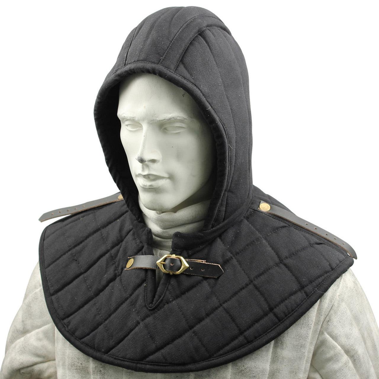 Cotton Padded Collar Armor And Cap Black historical period - Tophatter Daily Deals