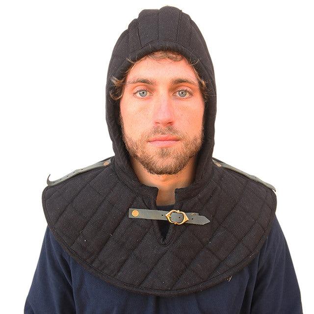 Cotton Padded Collar Armor And Cap Black historical period - Tophatter Daily Deals
