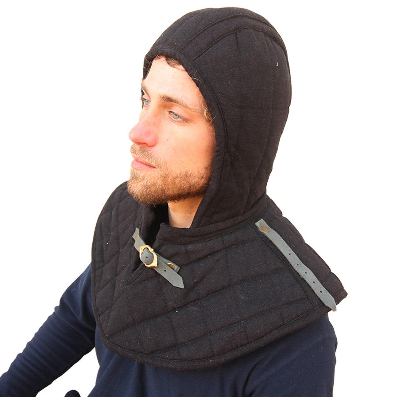 Cotton Padded Collar Armor And Cap Black historical period - Tophatter Daily Deals