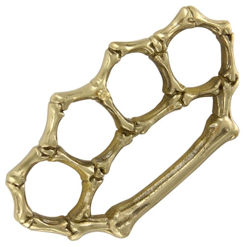 Real Brass Bone Breaker Belt Buckle Paperweight Collectible Weapons - Tophatter Daily Deals