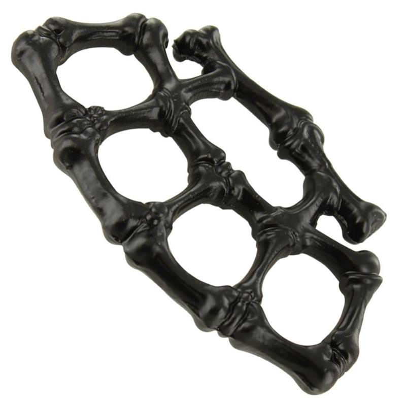 Aluminum Skeletal Bone Black Hand Belt Buckle Paperweight Collectible Weapons - Tophatter Daily Deals