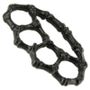 Aluminum Four Finger Bone Black Belt Buckle Paperweight Collectible Weapons - Tophatter Daily Deals