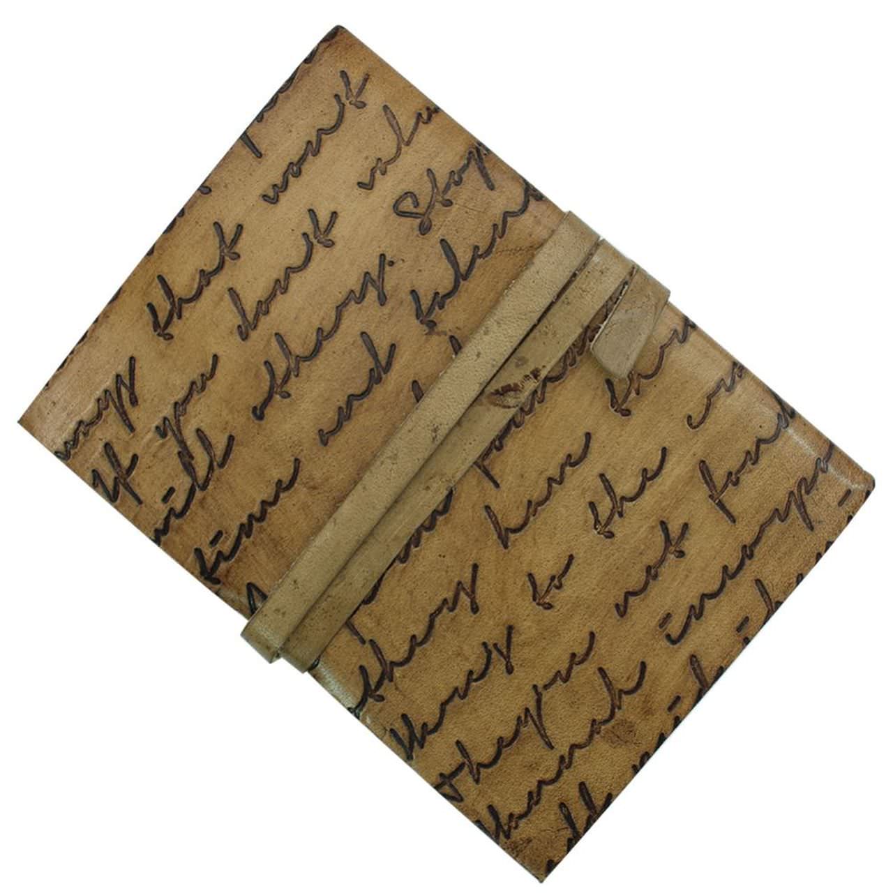 Words of Wisdom Handmade Leather Journal - Tophatter's Guns'N'Weapons Store - FREE SHIPPING Collectible Weapons - Tophatter Daily Deals