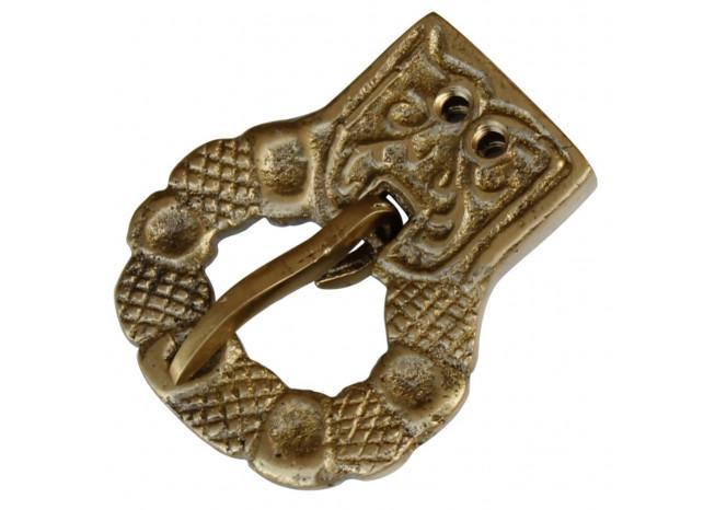 Nobles Antique Foliate Brass Belt Buckle historical period - Tophatter Daily Deals
