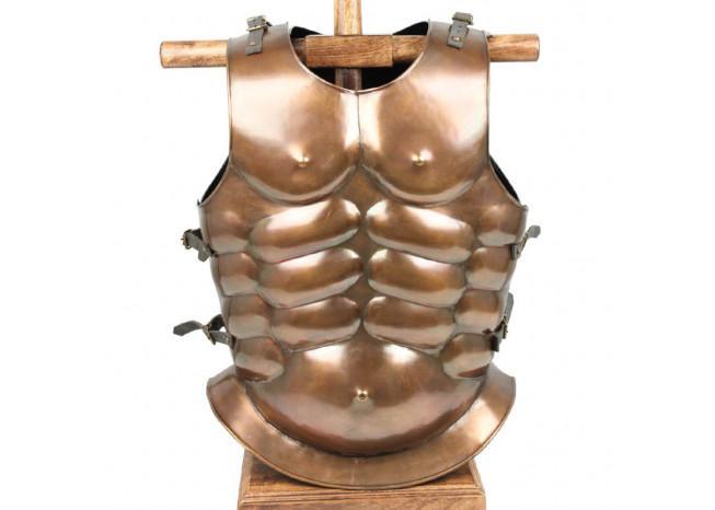 Medieval Roman Greek Muscle Body Armor Cuirass Brass Finish historical period - Tophatter Daily Deals