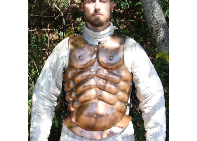 Medieval Roman Greek Muscle Body Armor Cuirass Brass Finish historical period - Tophatter Daily Deals