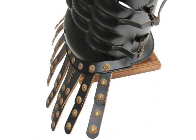 Muscular Blackened Greek Heroic Steel Cuirass historical period - Tophatter Daily Deals