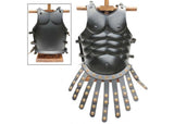 Muscular Blackened Greek Heroic Steel Cuirass historical period - Tophatter Daily Deals