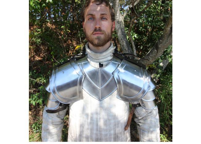 Pauldron Siege Warfare Armor Set 18g historical period - Tophatter Daily Deals