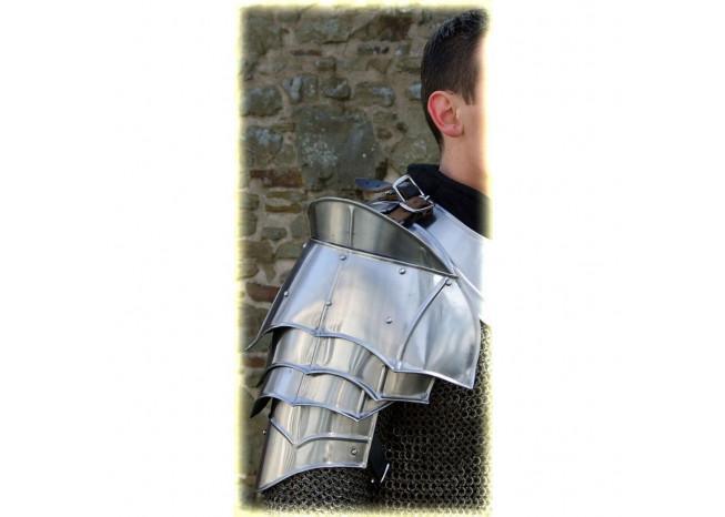 Steel Warrior Pauldron Medieval Shoulder Armor Set historical period - Tophatter Daily Deals