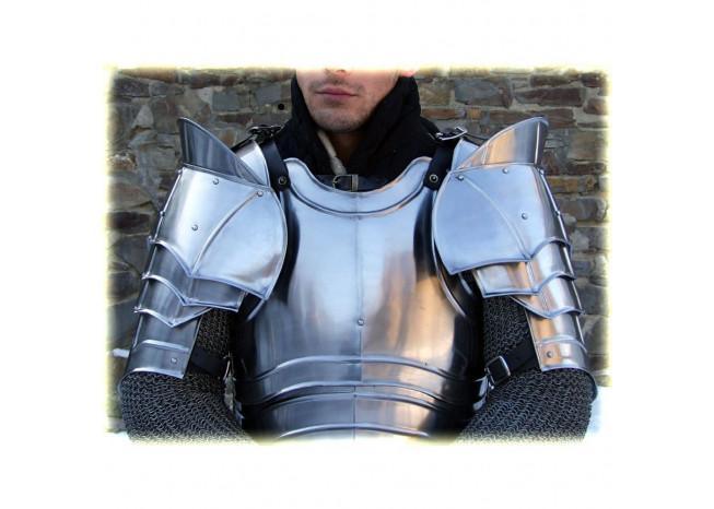 Steel Warrior Pauldron Medieval Shoulder Armor Set historical period - Tophatter Daily Deals