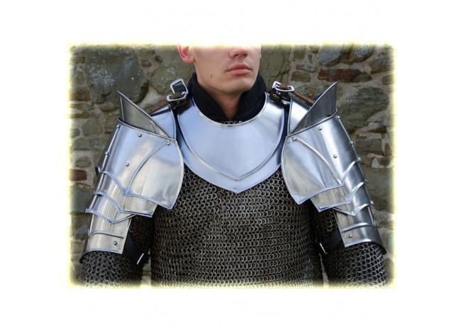 Steel Warrior Pauldron Medieval Shoulder Armor Set historical period - Tophatter Daily Deals