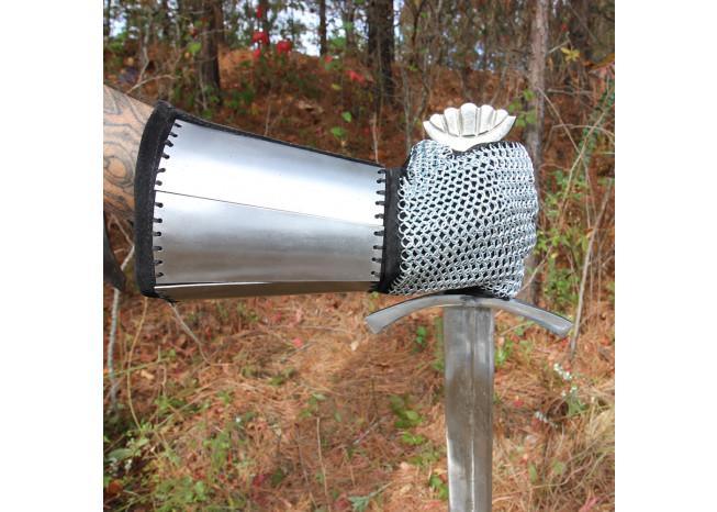 Medieval Holy Land and Defender Chainmail Gauntlets with Plates historical period - Tophatter Daily Deals