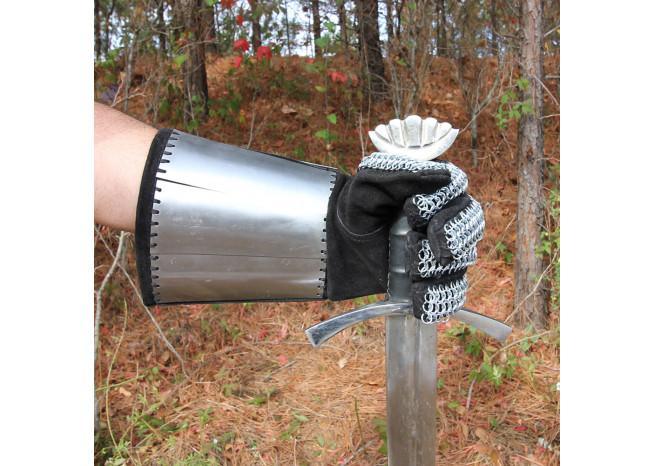 Medieval Holy Land and Defender Chainmail Gauntlets with Plates historical period - Tophatter Daily Deals
