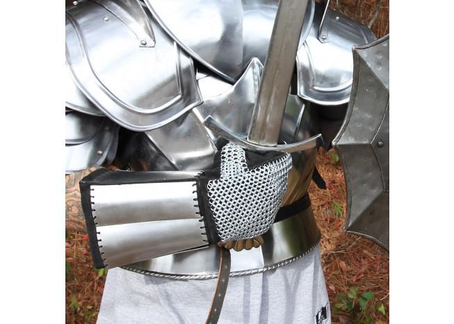 Medieval Holy Land and Defender Chainmail Gauntlets with Plates historical period - Tophatter Daily Deals