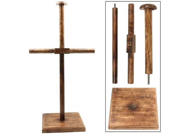 Armor Breastplate & Helmet Wooden Display Stand swords - Tophatter Daily Deals