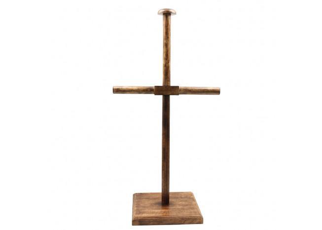 Armor Breastplate & Helmet Wooden Display Stand swords - Tophatter Daily Deals