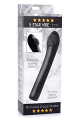 INMI 5 Star 9X Pulsing G-Spot Vibe Black Slim Flexible Silicone Vibrator > Sex Toys For Ladies > G-Spot Vibrators - Tophatter Daily Deals