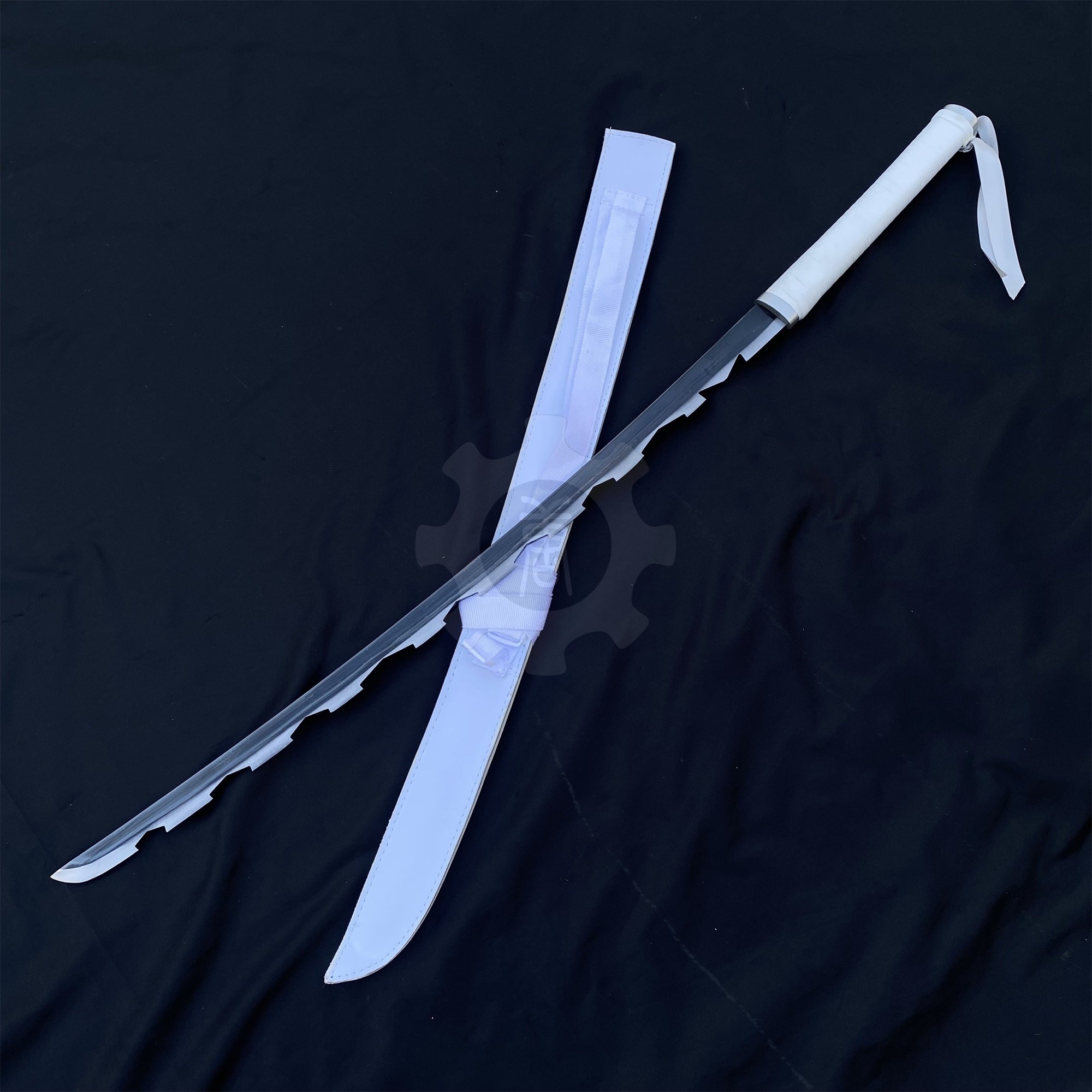 IRL Inosuke Duo Nichirin Sword Anime Katana Carbon Steel Version - Tophatter Daily Deals